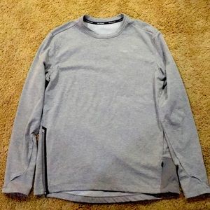 Nike Running DRI-FIT gray long sleeve (reflective)